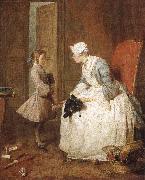Jean Baptiste Simeon Chardin The gouvernante oil painting